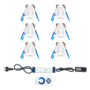 LED Einbauspot Set 6&times;3W Wei&szlig; dimmbar | 1080 lm | 2700K Warmwei&szlig; IP65
