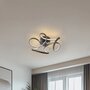Ceiling fan Mandy black 55cm | Dimmable LED | With remote control