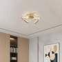 Ceiling fan Mandy brass 60cm | Dimmable LED | With remote control