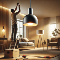 Zelf je hanglamp ophangen Zelf je hanglamp ophangen