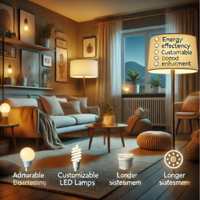 5 benefits of dimmable LED lights for your home