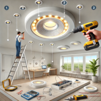 Hoe installeer je dimbare LED inbouwspots in je plafond? Hoe installeer je dimbare LED inbouwspots in je plafond?