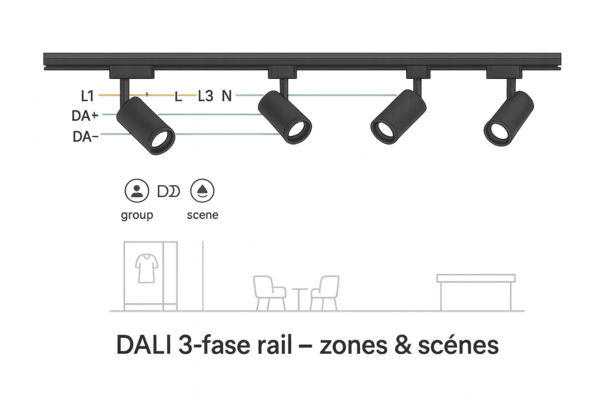 Wat is DALI 3-fase rails?