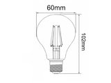 Dimbare led lamp E27 8W 2700K MAT (A60)_